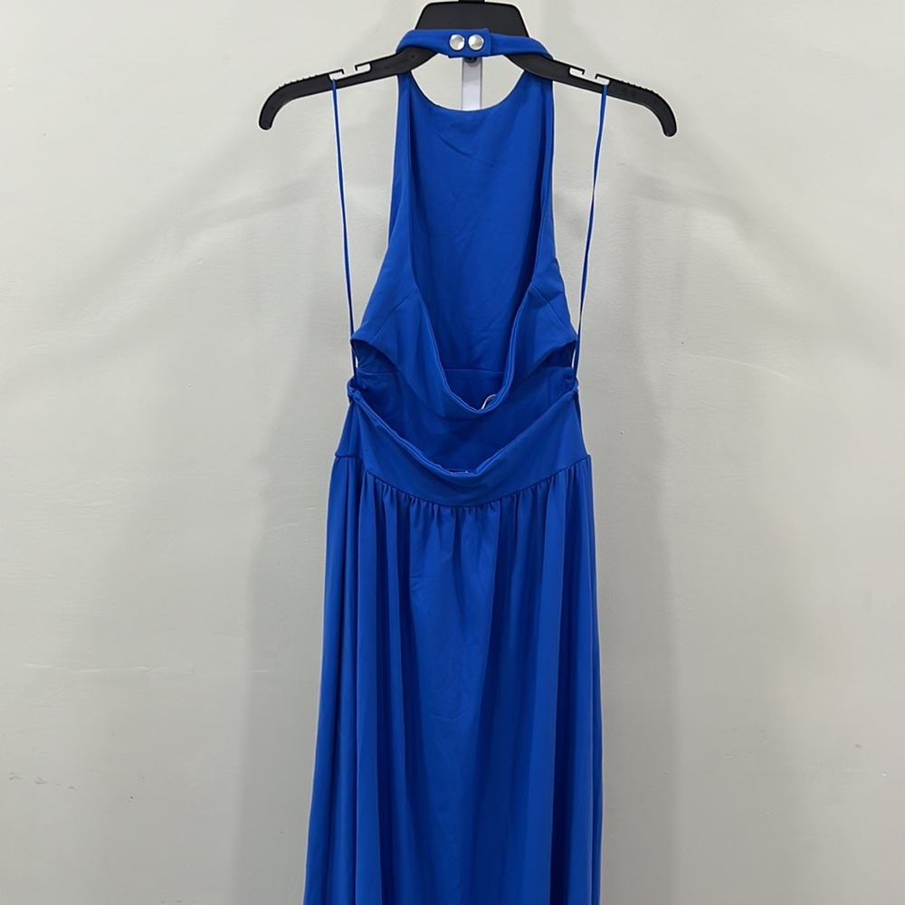 Susana Monaco halter snap maxi dress blue - Picture 8 of 11